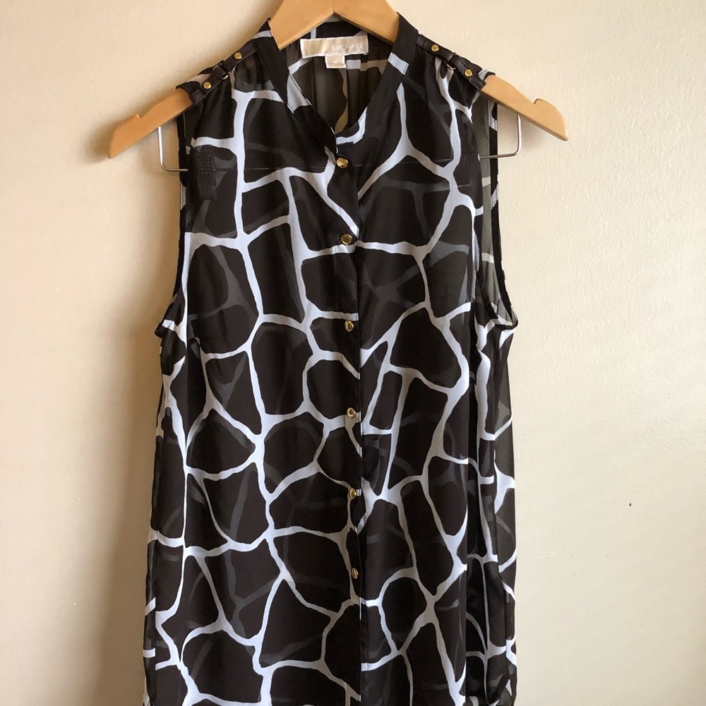 Michael Kors Womens Sleeveless Top